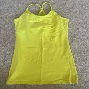 Lulu lemon yellow tank top